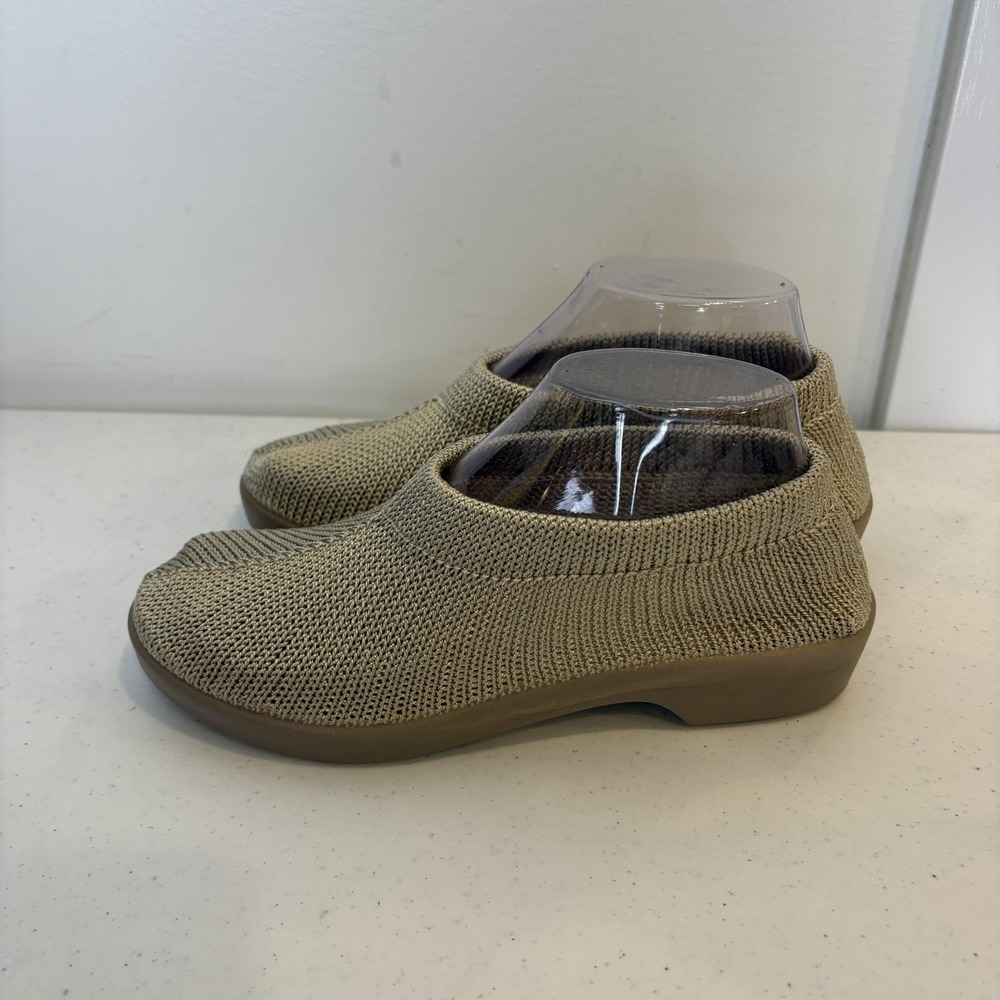 Spring‎ Step Shoes Womens Size EU 37 Beige Knit Slip-On Comfort Made in Portugal